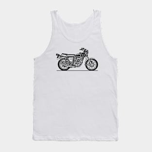 CB360T Motorcycle Sketch Art Tank Top